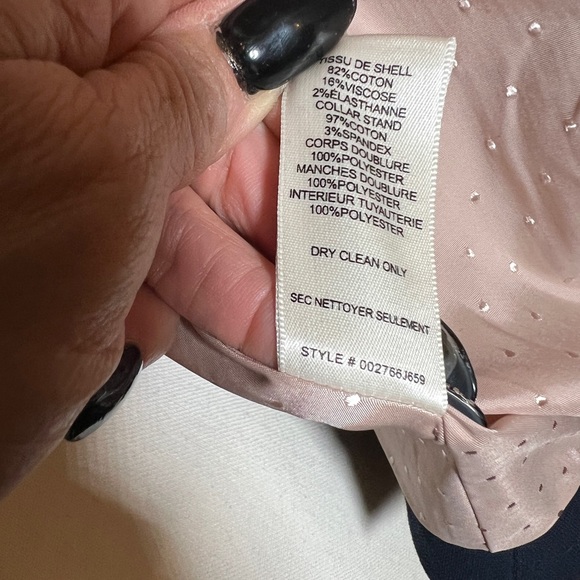 Rebecca Taylor tailored Blazer Jacket Navy size M - Picture 5 of 12